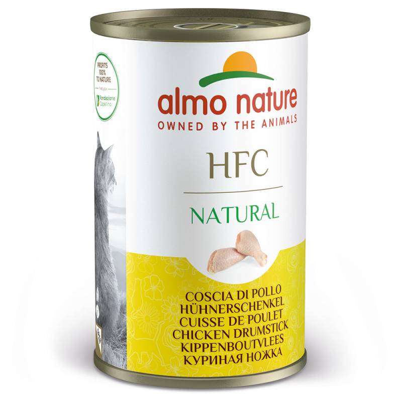 Sparpaket Almo Nature HFC Natural 12 x 140 g - Hühnerschenkel von Almo Nature HFC