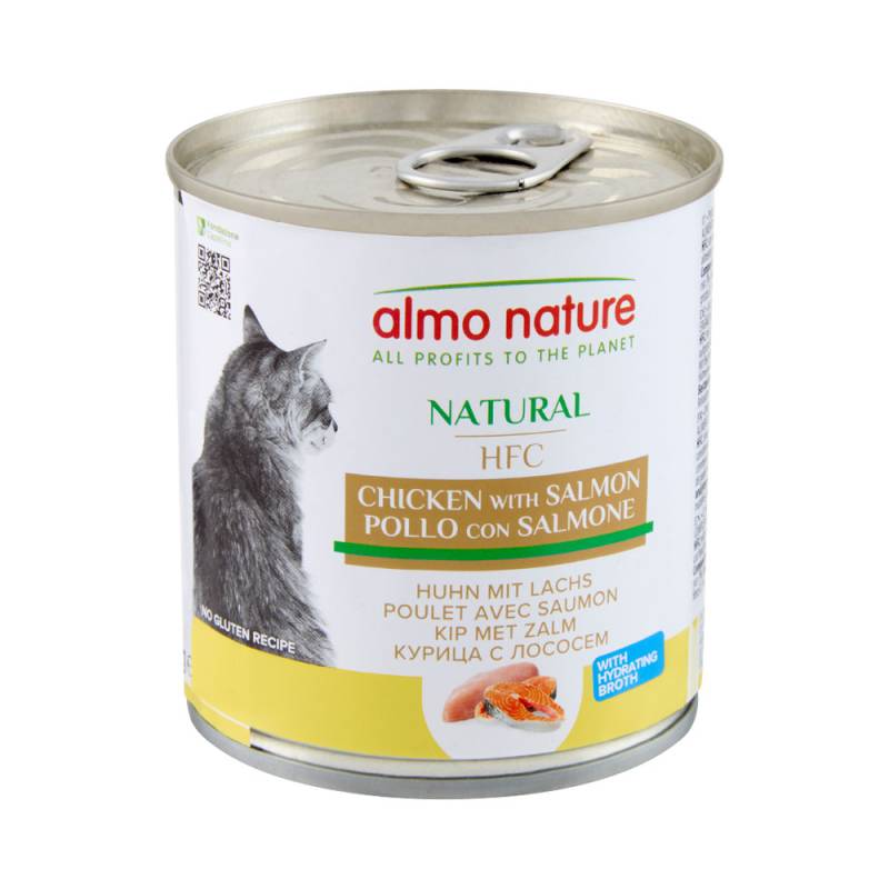 Sparpaket Almo Nature HFC Natural 12 x 280 g - Huhn und Lachs von Almo Nature HFC