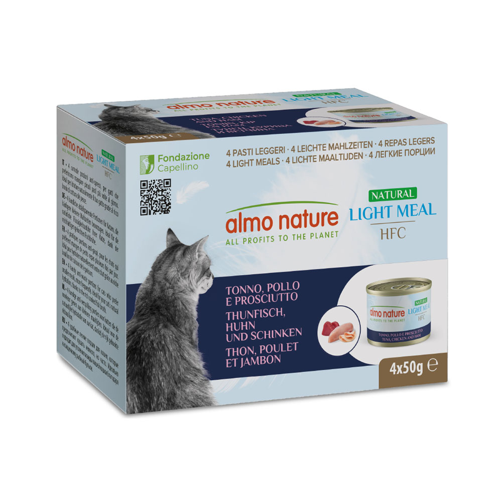 Sparpaket Almo Nature HFC Natural Light 24 x 50 g - Thunfisch, Huhn & Schinken von Almo Nature HFC