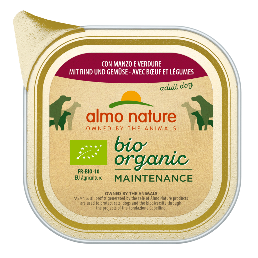 Almo Nature BioOrganic Maintenance 12 x 100 g - mit Bio Rind & Bio Gemüse Almo Nature BioOrganic Maintenance 12 x 100 g - mit Bio Rind & Bio Gemüse von Almo Nature BioOrganic