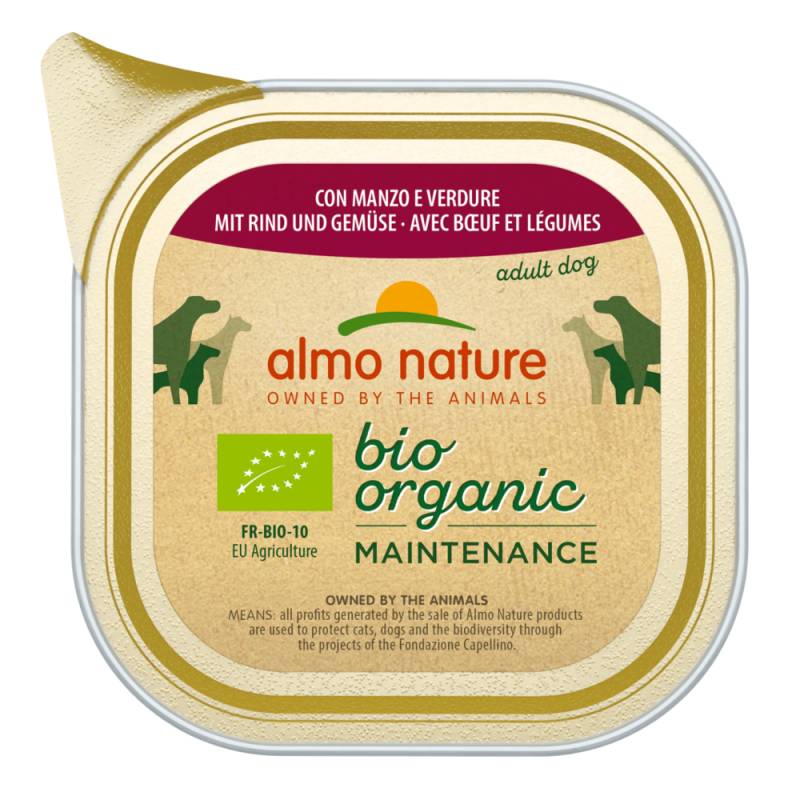 Almo Nature BioOrganic Maintenance 12 x 100 g - mit Bio Rind & Bio Gemüse von Almo Nature BioOrganic