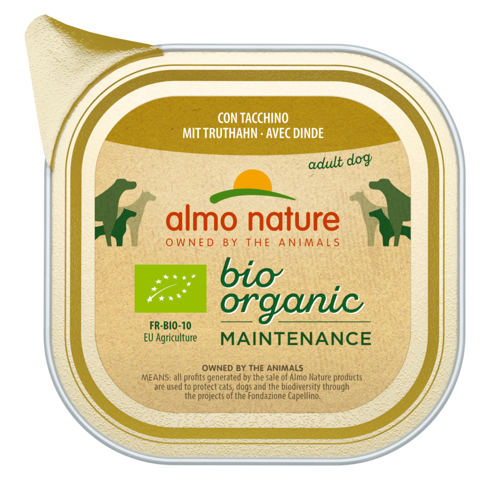 Almo Nature BioOrganic Maintenance 6 x 100 g - mit Bio Truthahn von Almo Nature BioOrganic