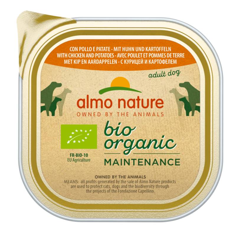 Almo Nature BioOrganic Maintenance 9 x 300 g - mit Bio Huhn & Bio Kartoffeln von Almo Nature BioOrganic