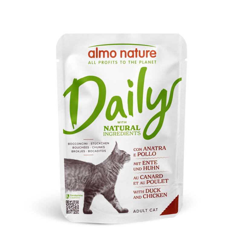 Almo Nature Daily Menu Pouch 6 x 70 g - Ente und Huhn von Almo Nature Daily