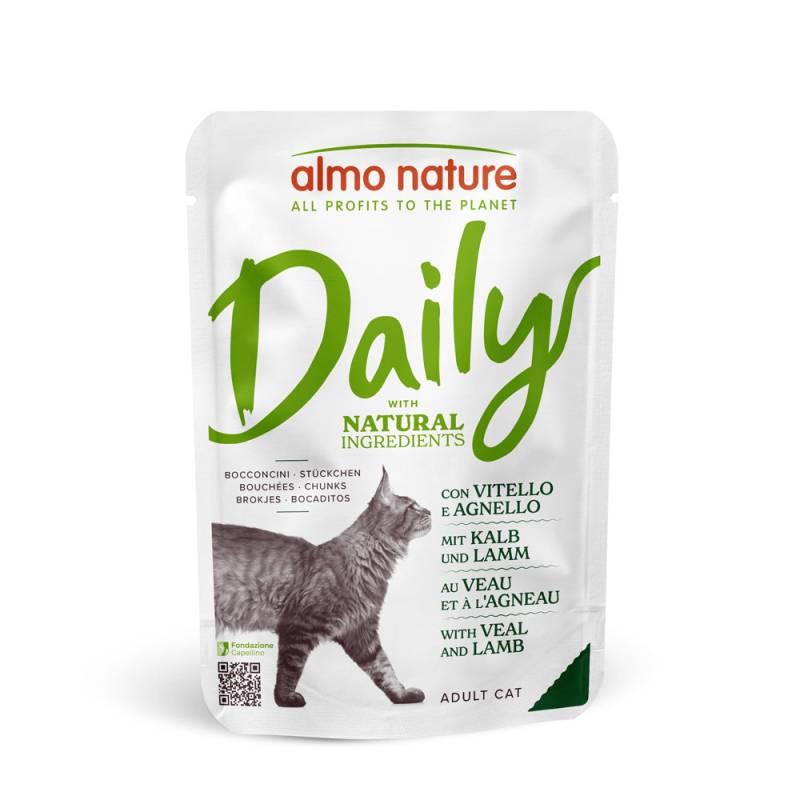 Almo Nature Daily Menu Pouch 6 x 70 g - Kalb und Lamm von Almo Nature Daily