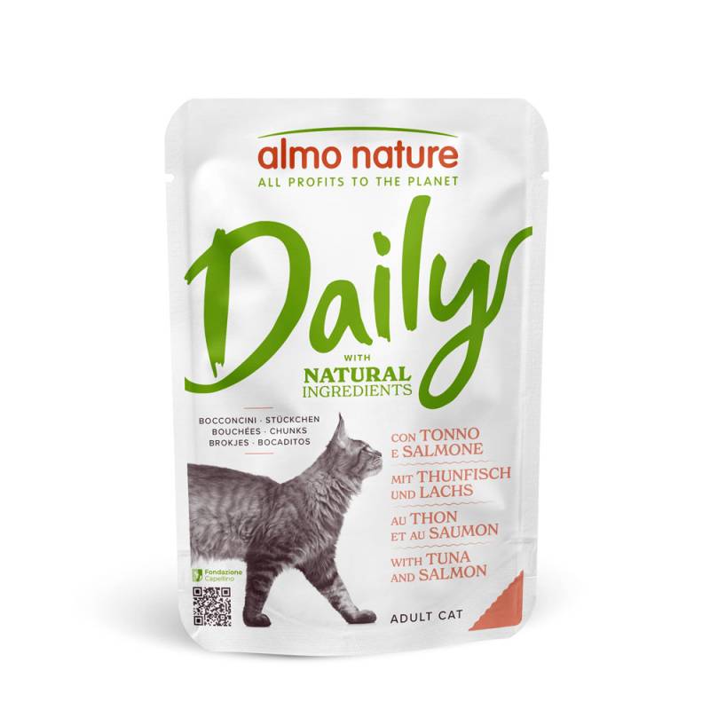 Almo Nature Daily Menu Pouch 6 x 70 g - Thunfisch und Lachs von Almo Nature Daily