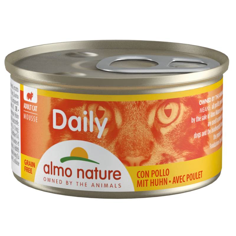 Sparpaket Almo Nature Daily Menu 24 x 85 g - Mousse mit Huhn von Almo Nature Daily