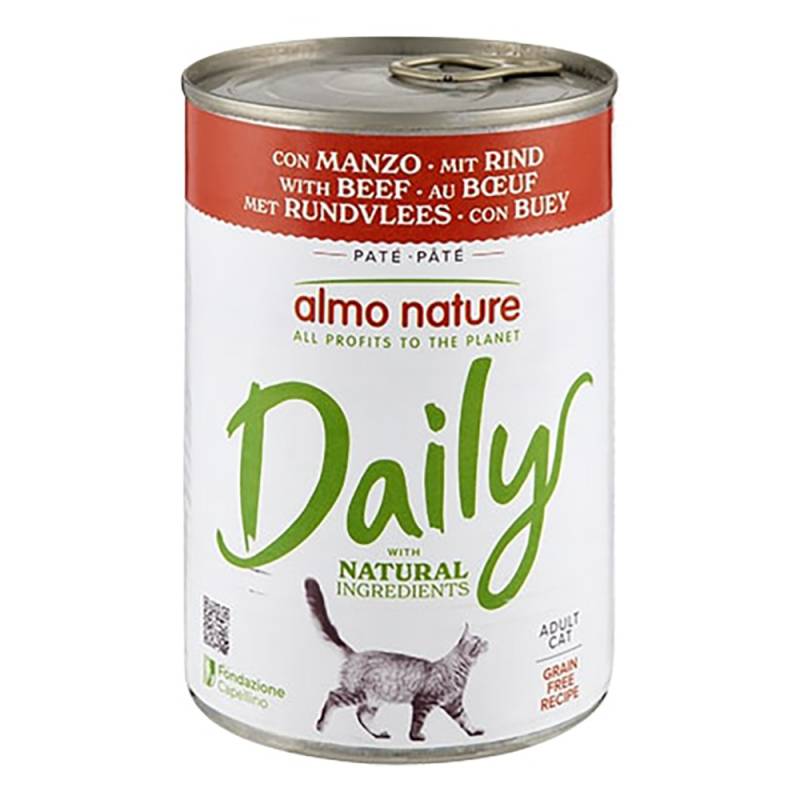 5 + 1 gratis! 6 x 400 g Almo Nature Daily Menu  - Rind von Almo Nature Daily