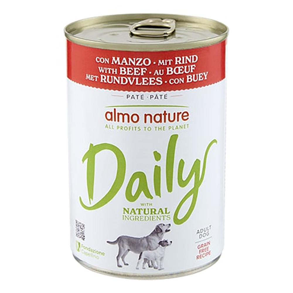5 + 1 gratis! 6 x 400 g Almo Nature Daily  - Rind von Almo Nature Daily