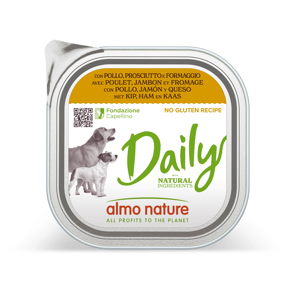 8 + 1 gratis! 9 x 300 g Almo Nature Daily - mit Huhn, Schinken und Käse 8 + 1 gratis! 9 x 300 g Almo Nature Daily - mit Huhn, Schinken und Käse von Almo Nature Daily