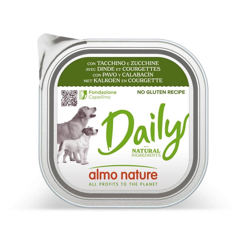 8 + 1 gratis! 9 x 300 g Almo Nature Daily  - mit Truthahn und Zucchini von Almo Nature Daily