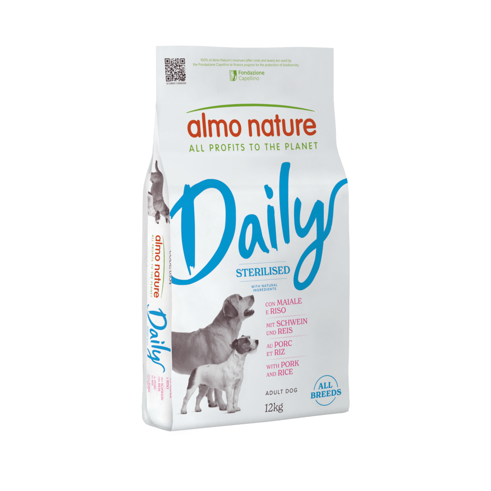 Almo Nature Daily Sterilised all Breeds Schwein & Reis - 12 kg von Almo Nature Daily