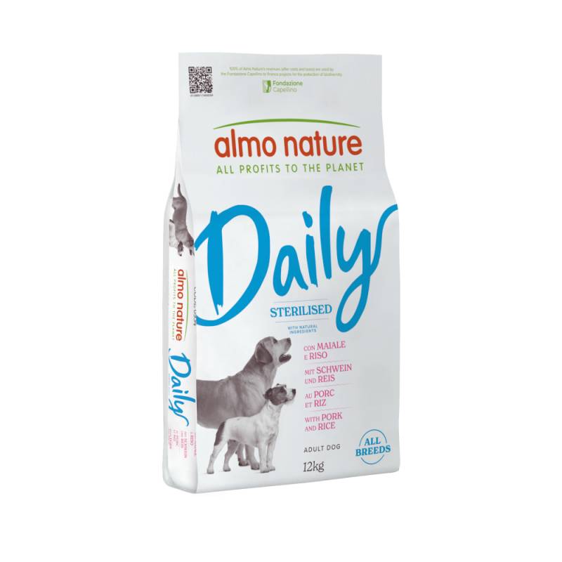 Almo Nature Daily Sterilised all Breeds Schwein & Reis - 12 kg von Almo Nature Daily