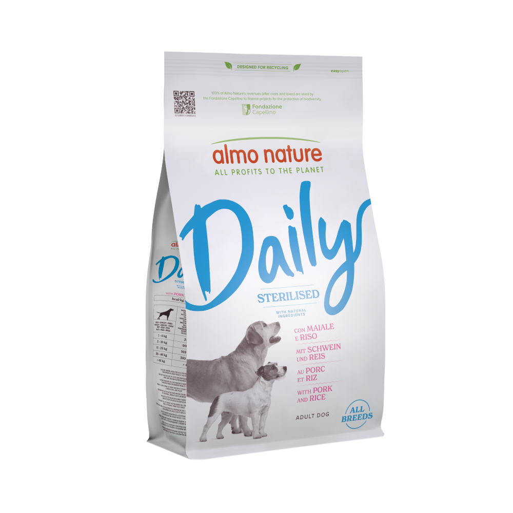 Almo Nature Daily Sterilised all Breeds Schwein & Reis - Sparpaket: 2 x 1,2 kg Almo Nature Daily Sterilised all Breeds Schwein & Reis - Sparpaket: 2 x 1,2 kg von Almo Nature Daily