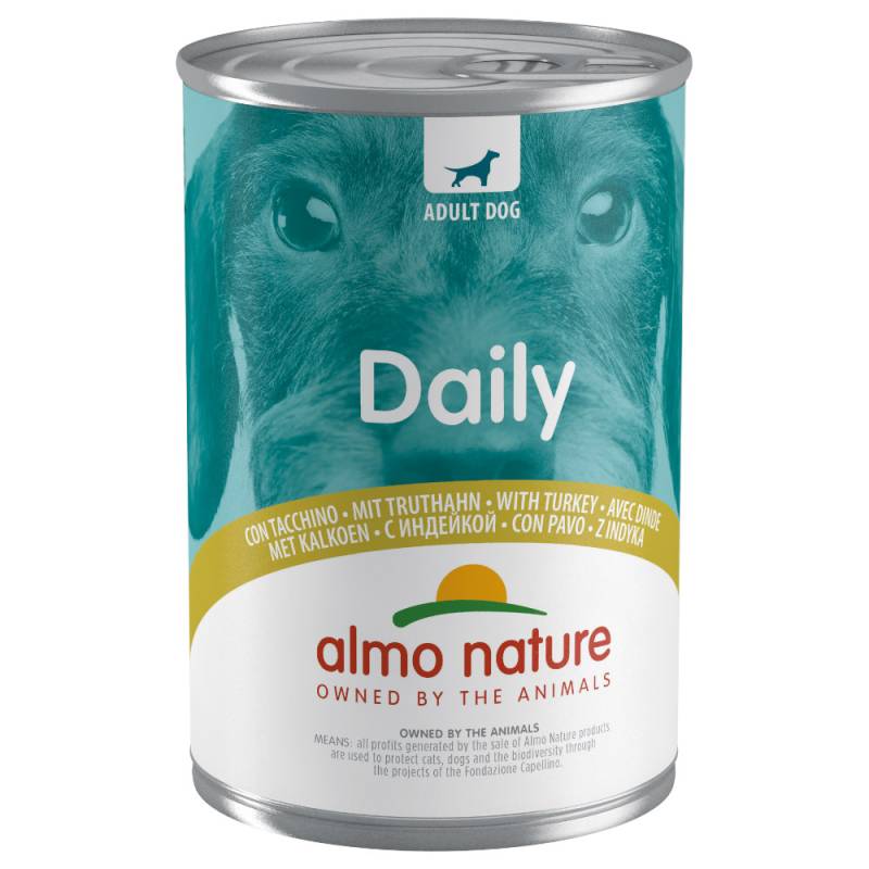 Sparpaket: Almo Nature Daily Dog 12 x 400 g - Truthahn von Almo Nature Daily