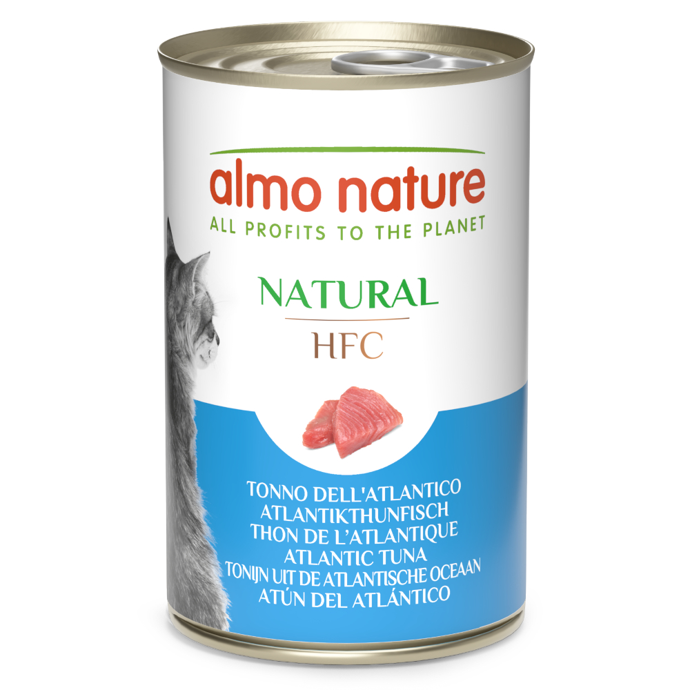 12 + 6 gratis! 18 x 140 g Almo Nature HFC Natural  - Atlantikthunfisch von Almo Nature HFC