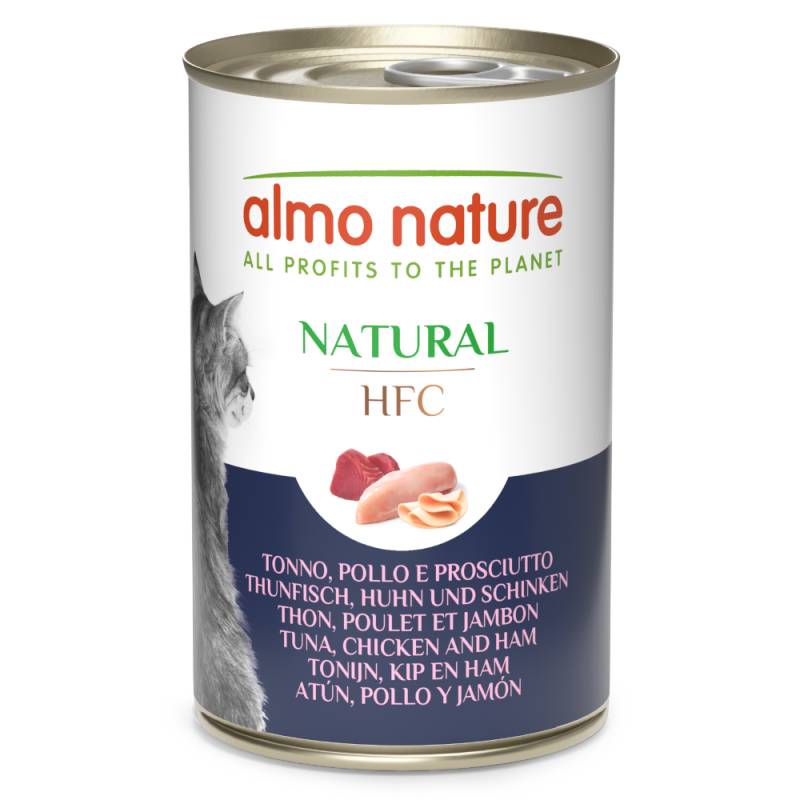 12 + 6 gratis! 18 x 140 g Almo Nature HFC Natural - Thunfisch, Huhn und Schinken 12 + 6 gratis! 18 x 140 g Almo Nature HFC Natural - Thunfisch, Huhn und Schinken von Almo Nature HFC