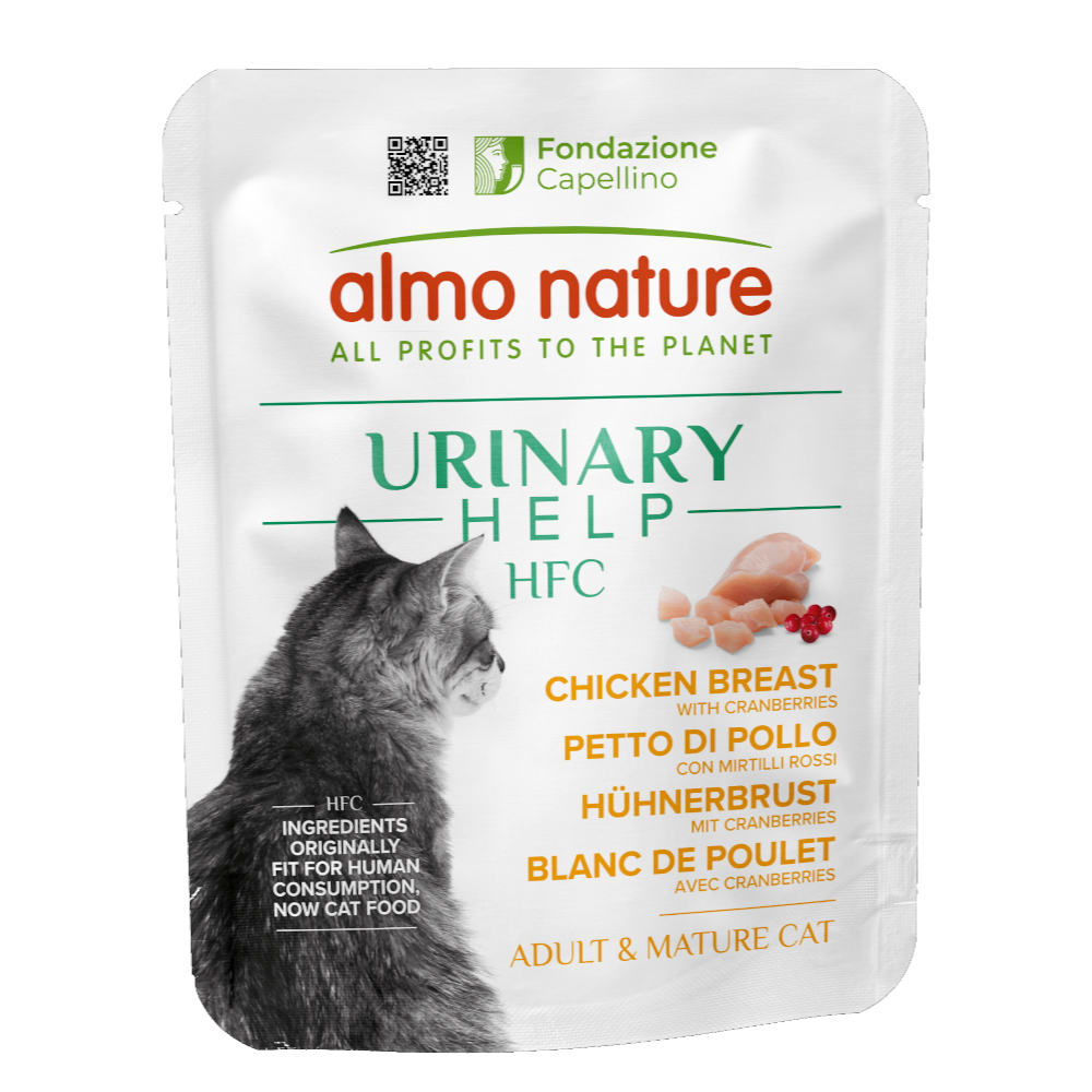 5 + 1 gratis! 6 x 50 g Almo Nature HFC Urinary Help - Hühnerbrust mit Cranberrys von Almo Nature HFC