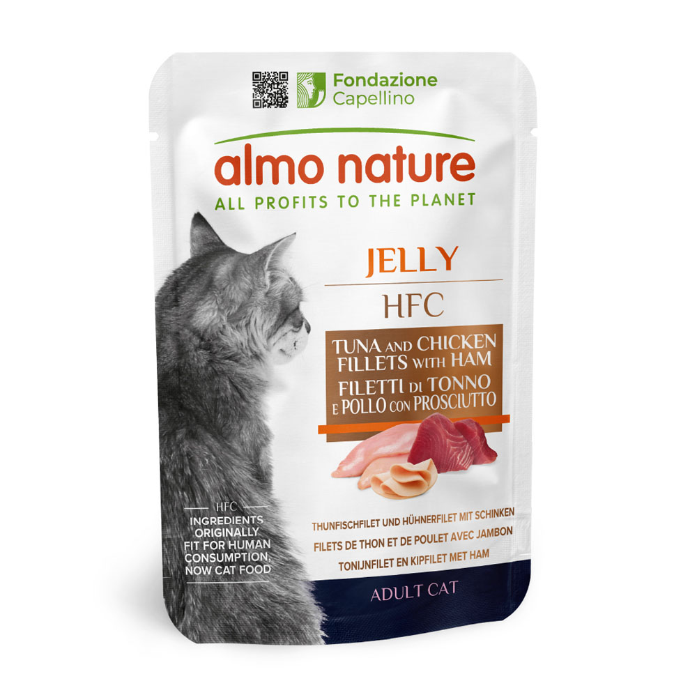 5 + 1 gratis! 6 x 55 g Almo Nature HFC Jelly Pouch - Thunfisch, Huhn und Schinken 5 + 1 gratis! 6 x 55 g Almo Nature HFC Jelly Pouch - Thunfisch, Huhn und Schinken von Almo Nature HFC