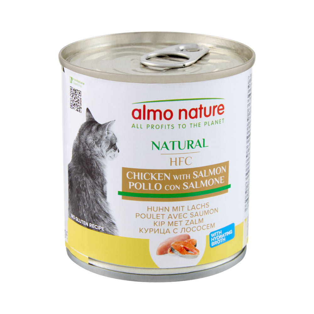 6 x 280 g Almo Nature HFC Natural zum Sonderpreis! - Huhn mit Lachs von Almo Nature HFC