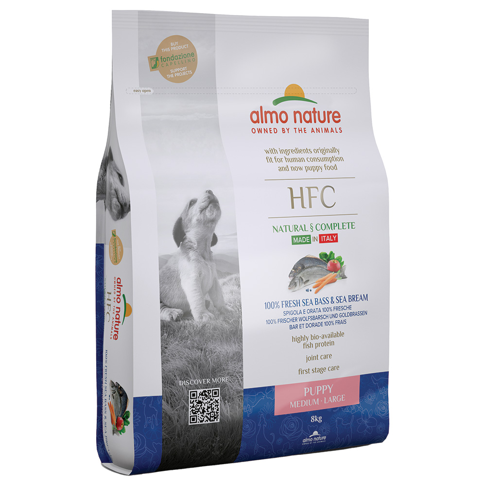 8 kg Almo Nature HFC M-L Puppy zum Sonderpreis! - Wolfsbarsch & Dorade 8 kg Almo Nature HFC M-L Puppy zum Sonderpreis! - Wolfsbarsch & Dorade von Almo Nature HFC