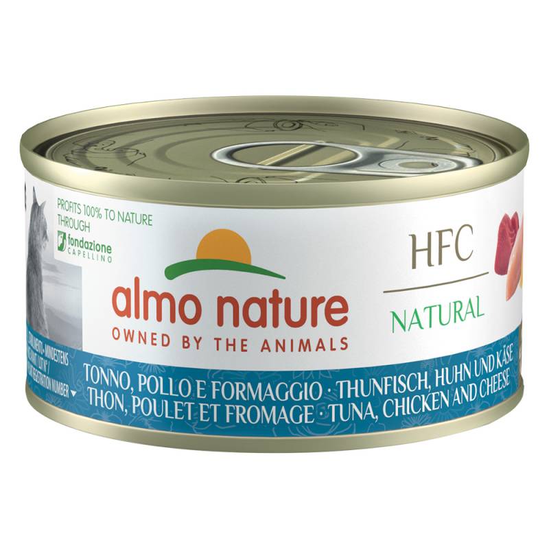 Almo Nature HFC Natural 6 x 70 g - Thunfisch, Huhn & Käse von Almo Nature HFC