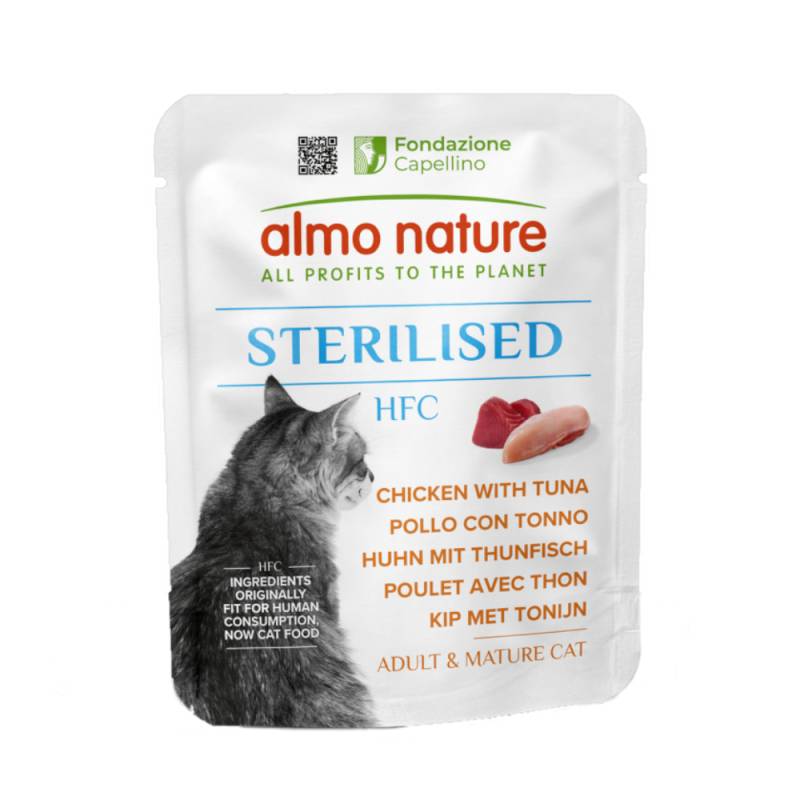 Almo Nature HFC Sterilised 6 x 50 g - Huhn mit Thunfisch von Almo Nature HFC