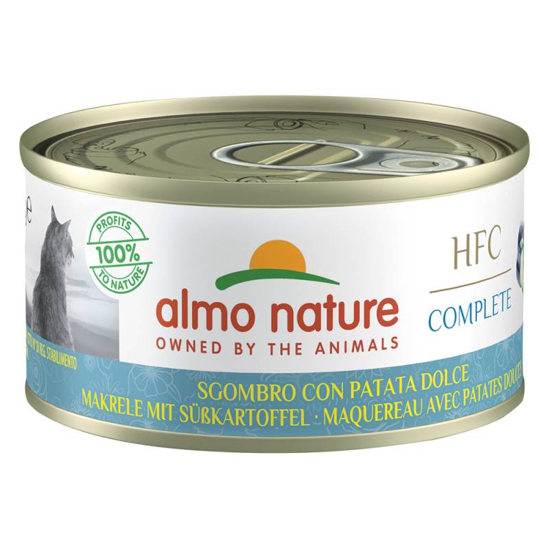Sparpaket Almo Nature HFC Complete 12 x 70 g - Makrele mit Süßkartoffel von Almo Nature HFC