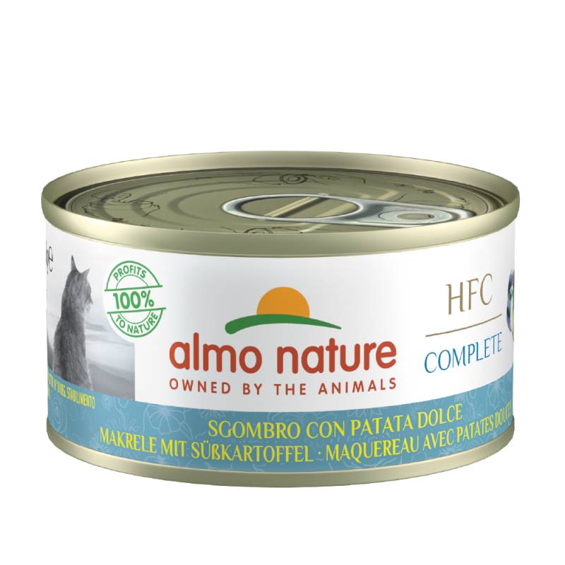 Sparpaket Almo Nature HFC Complete 24 x 70 g - Makrele mit Süßkartoffel Sparpaket Almo Nature HFC Complete 24 x 70 g - Makrele mit Süßkartoffel von Almo Nature HFC