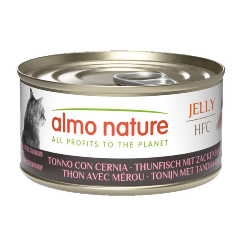 Sparpaket Almo Nature HFC Jelly 24 x 70 g - Thunfisch mit Zackenbarsch Sparpaket Almo Nature HFC Jelly 24 x 70 g - Thunfisch mit Zackenbarsch von Almo Nature HFC