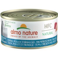 Sparpaket Almo Nature HFC Natural 24 x 70 g - Thunfisch, Huhn & Käse von Almo Nature HFC