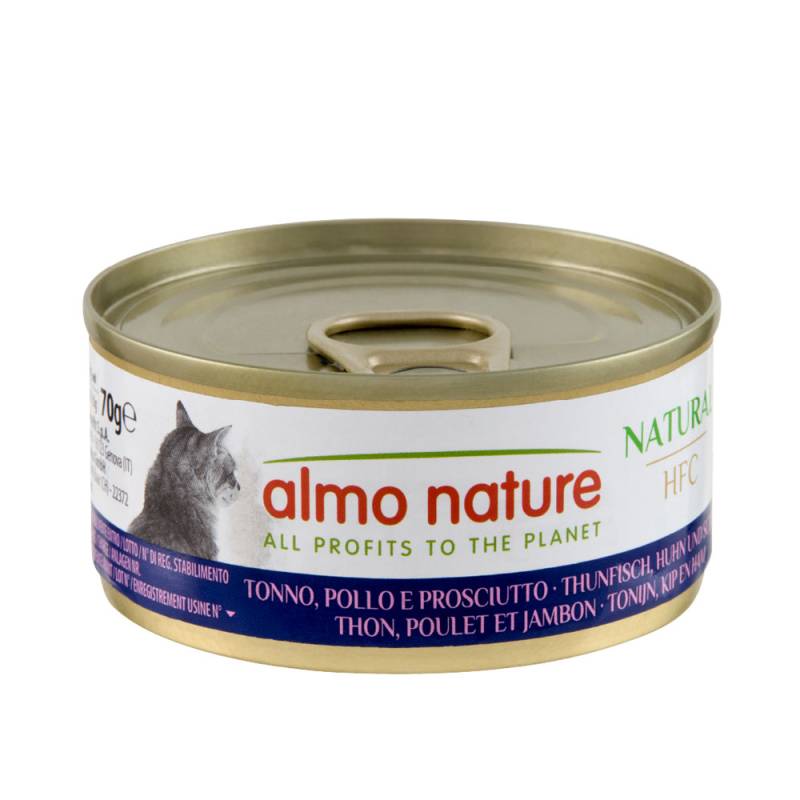 Sparpaket Almo Nature HFC Natural 24 x 70 g - Thunfisch, Huhn und Schinken von Almo Nature 70g