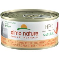 Sparpaket Almo Nature HFC Natural 24 x 70 g - Thunfisch und Garnelen von Almo Nature HFC