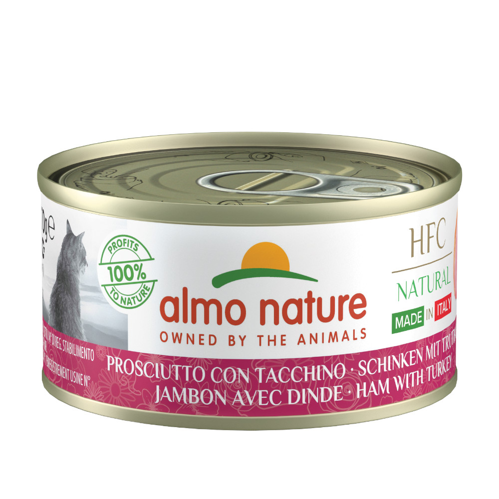 Sparpaket Almo Nature HFC Natural Made in Italy 12 x 70 g - Schinken und Truthahn von Almo Nature HFC