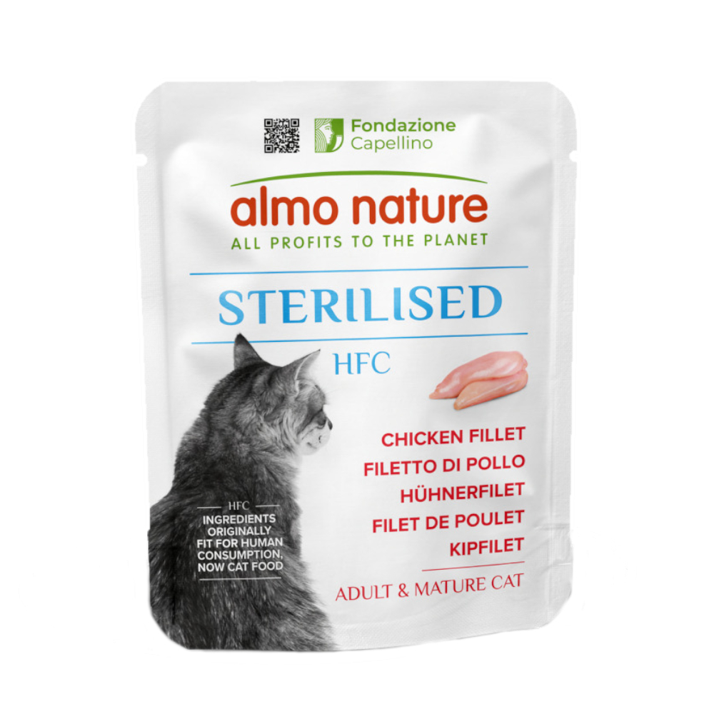 Sparpaket Almo Nature HFC Sterilised 24 x 50 g - Hühnerfilet Sparpaket Almo Nature HFC Sterilised 24 x 50 g - Hühnerfilet von Almo Nature HFC