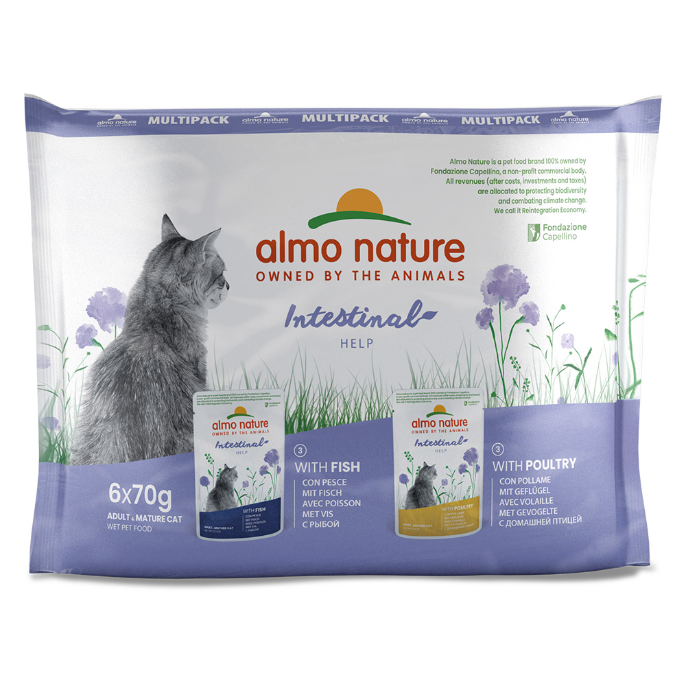 12 + 6 gratis! 18 x 70 g Almo Nature Holistic - Intestinal Help Geflügel & Fisch 12 + 6 gratis! 18 x 70 g Almo Nature Holistic - Intestinal Help Geflügel & Fisch von Almo Nature Holistic