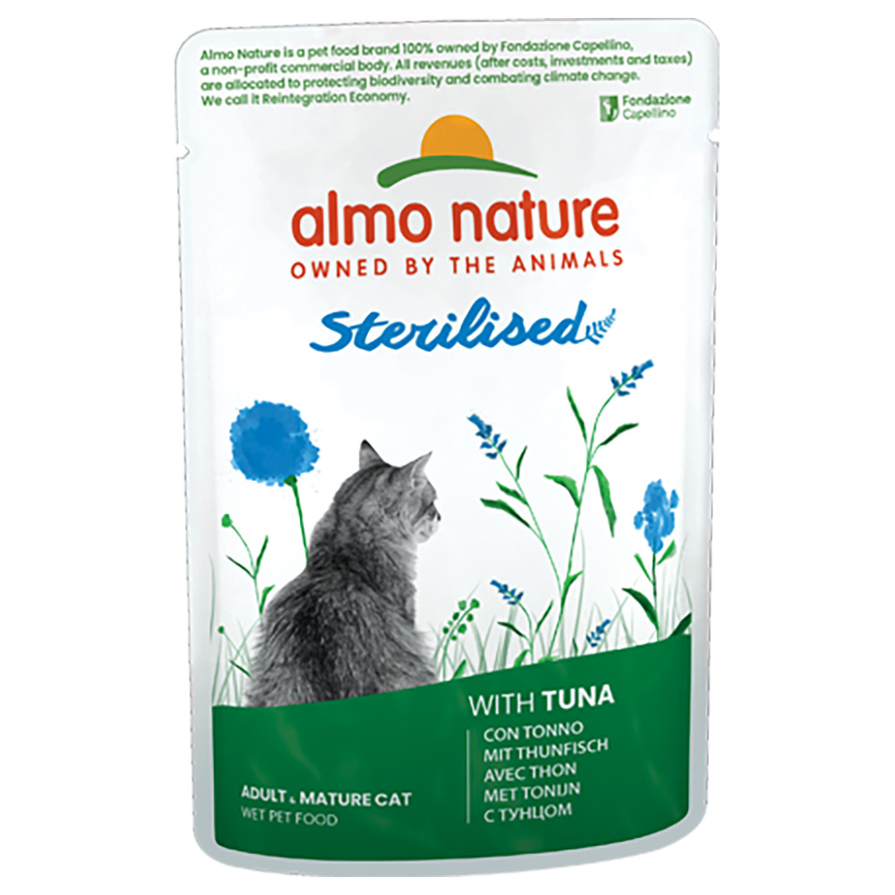 12 + 6 gratis! 18 x 70 g Almo Nature Holistic - Sterilised Thunfisch von Almo Nature Holistic