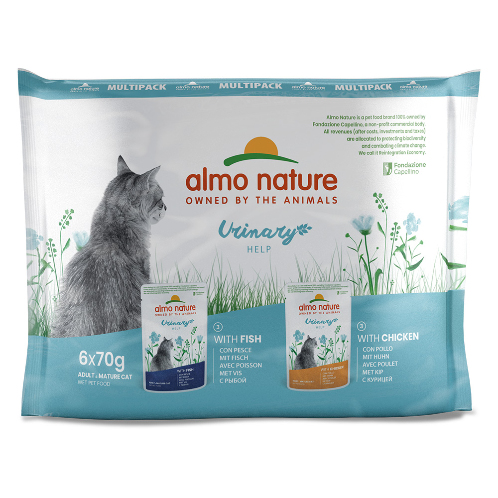 12 + 6 gratis! 18 x 70 g Almo Nature Holistic - Urinary Help Fisch & Huhn 12 + 6 gratis! 18 x 70 g Almo Nature Holistic - Urinary Help Fisch & Huhn von Almo Nature Holistic