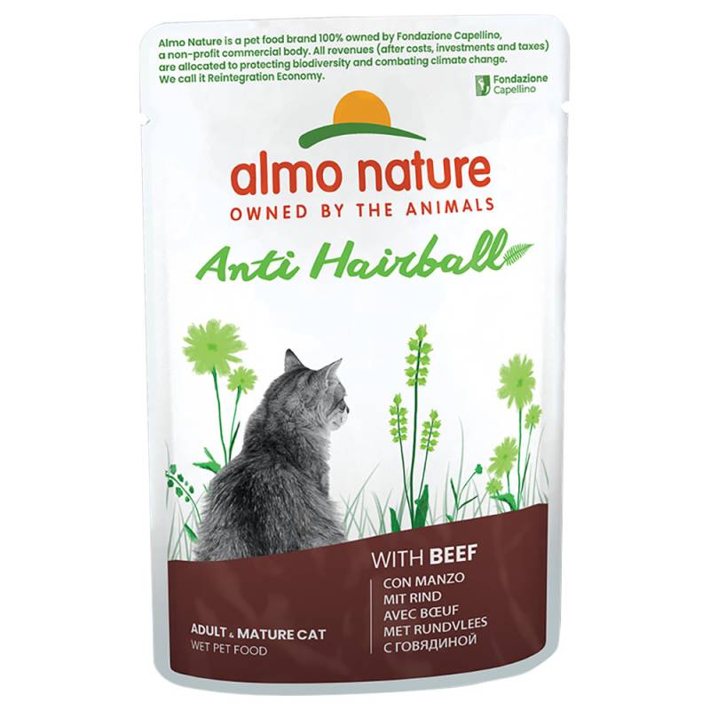 Almo Nature Holistic Anti Hairball 24 x 70 g Rind von Almo Nature Holistic