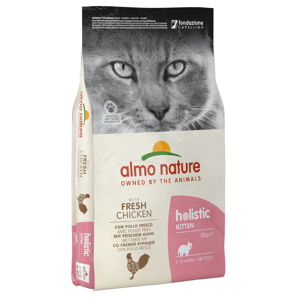 Almo Nature Holistic Kitten Huhn & Reis - Sparpaket: 2 x 12 kg von Almo Nature Holistic
