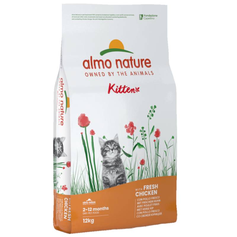 Almo Nature Holistic Kitten Huhn & Reis - Sparpaket: 2 x 12 kg von Almo Nature Holistic