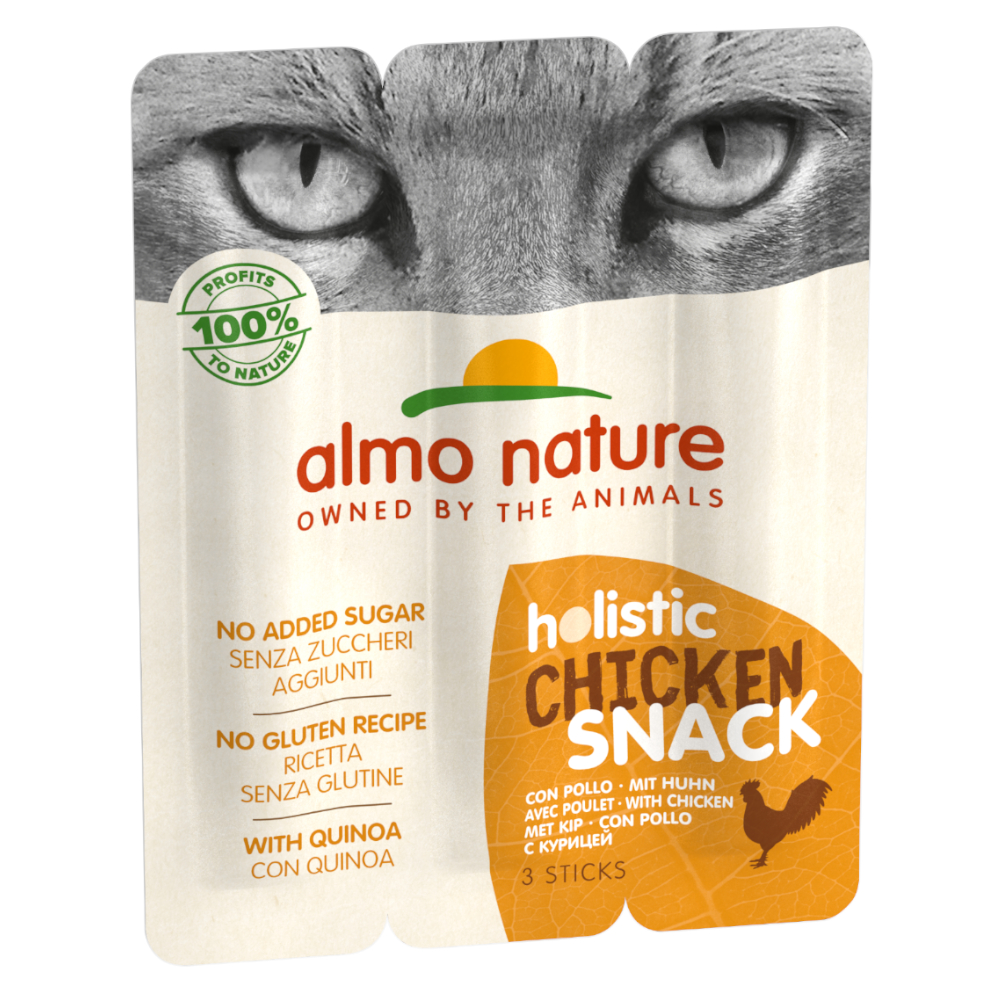 Almo Nature Holistic Snack Cat - Sparpaket Huhn (3 x 15 g) von Almo Nature Holistic