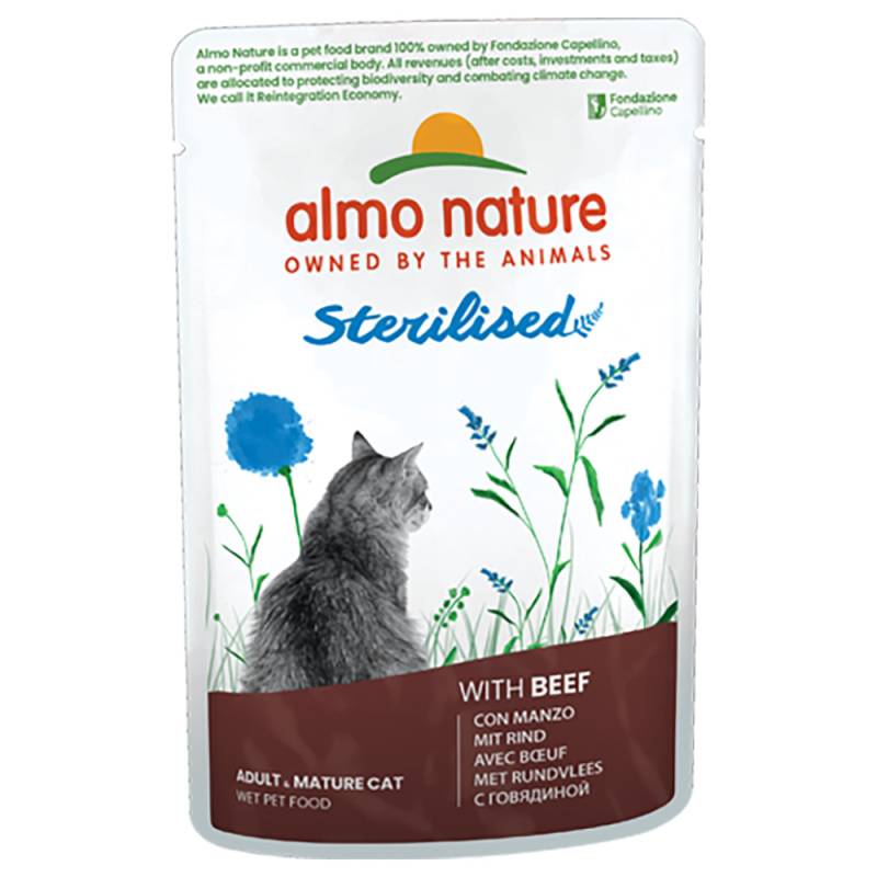 Almo Nature Holistic Sterilised  - 24 x 70 g Rind von Almo Nature Holistic