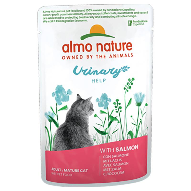 Almo Nature Holistic Urinary Help - Sparpaket: 24 x 70 g Lachs von Almo Nature Holistic
