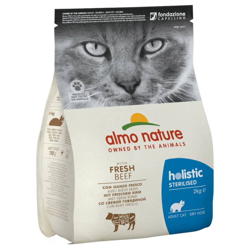 Sparpaket Almo Nature Holistic 2 x Großgebinde - Sterilised Rind & Reis (2 x 2 kg) von Almo Nature Holistic