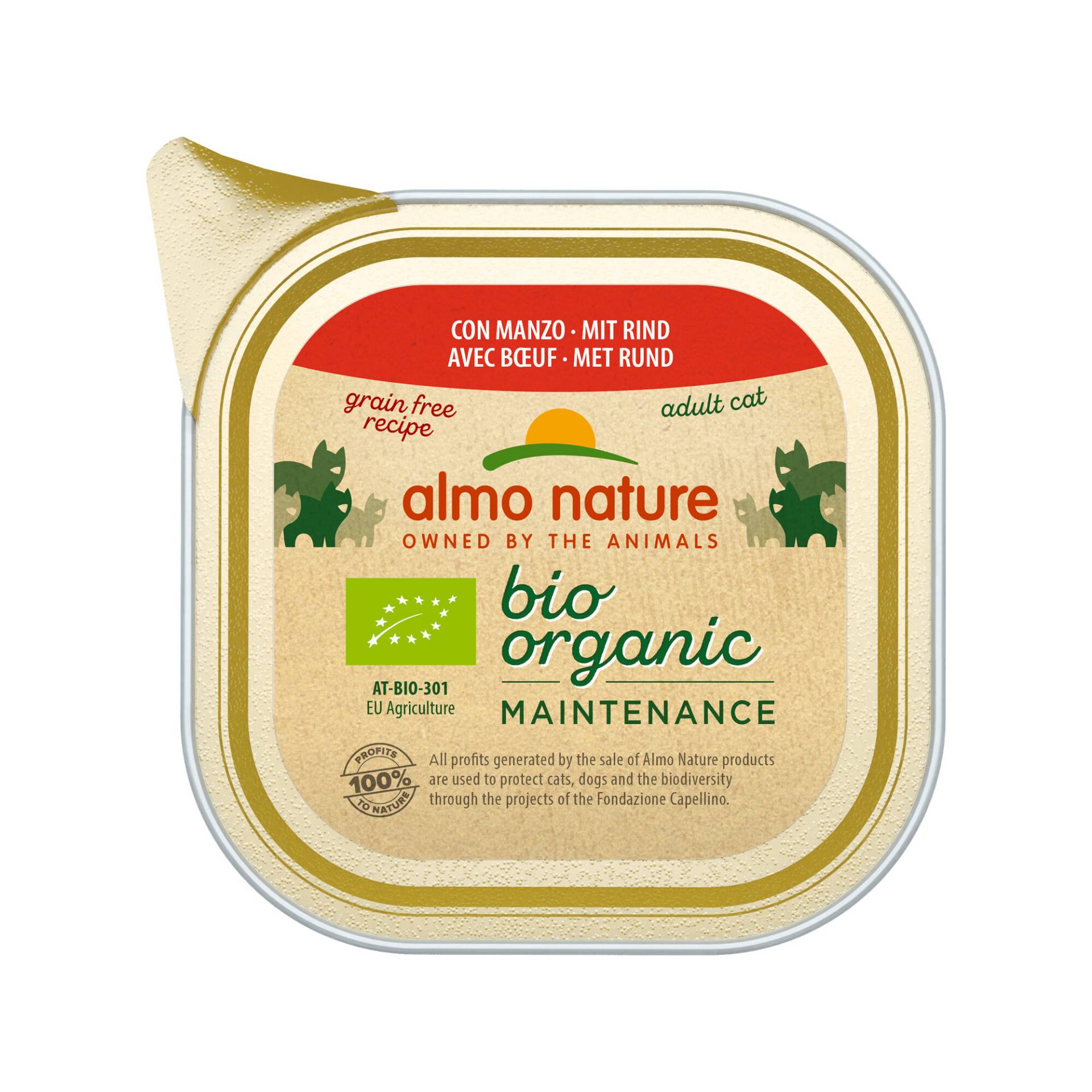 Almo Nature Bio Organic Maintenance - Rind - 19 x 85 g von Almo Nature
