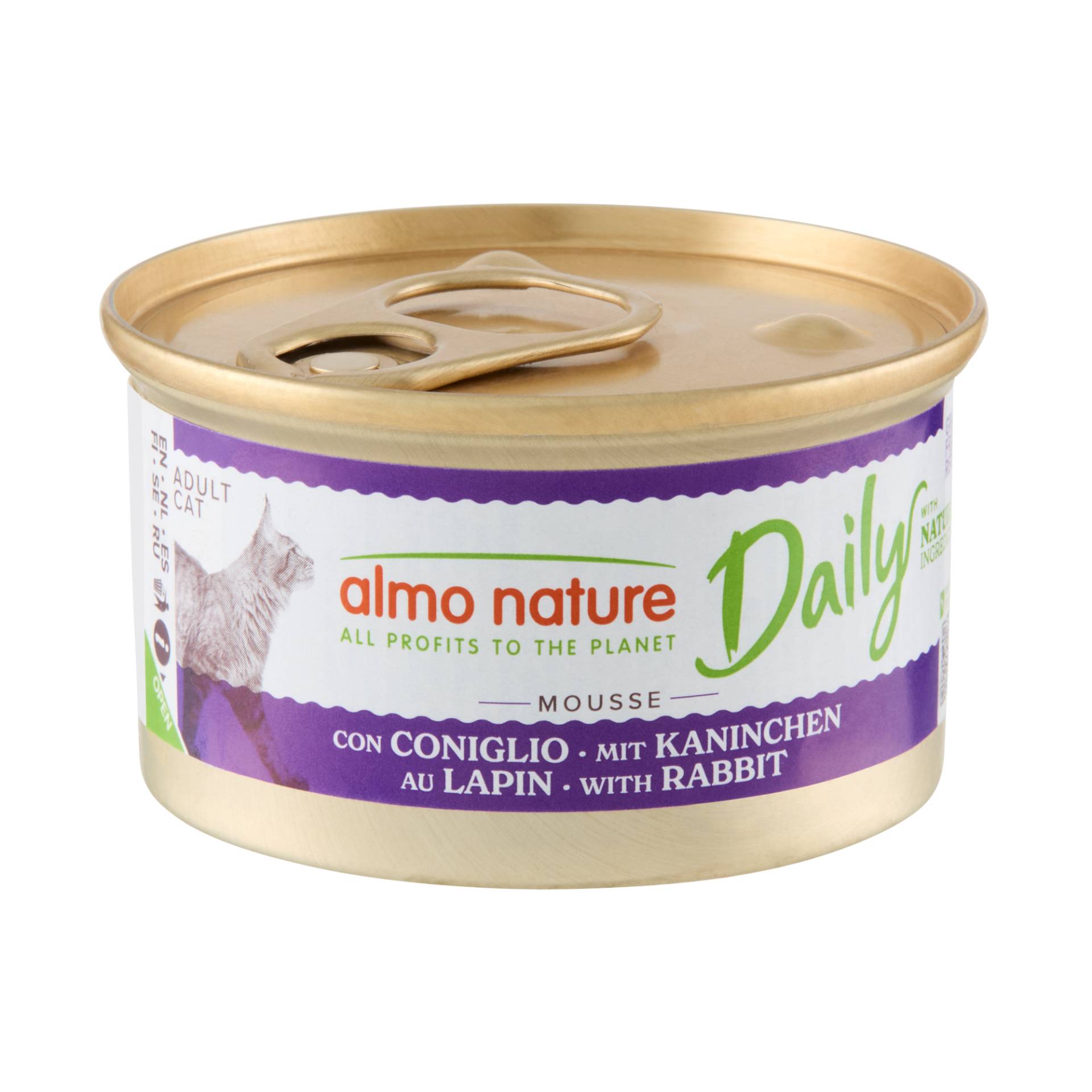 Almo Nature Daily Menu Mousse Katzenfutter - Dosen - Kaninchen - 24 x 85 g von Almo Nature