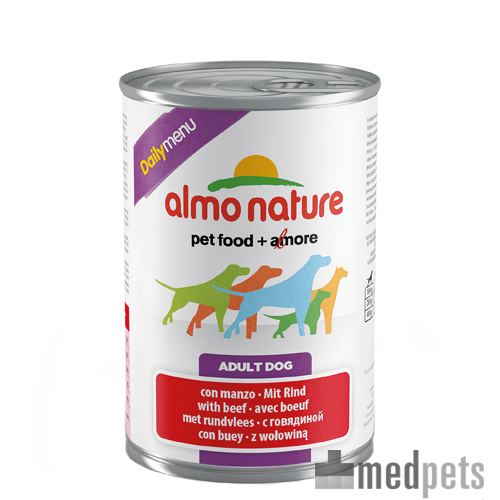 Almo Nature Daily Menu Paté Hundefutter - Dosen - Rind - 24 x 400 g von Almo Nature