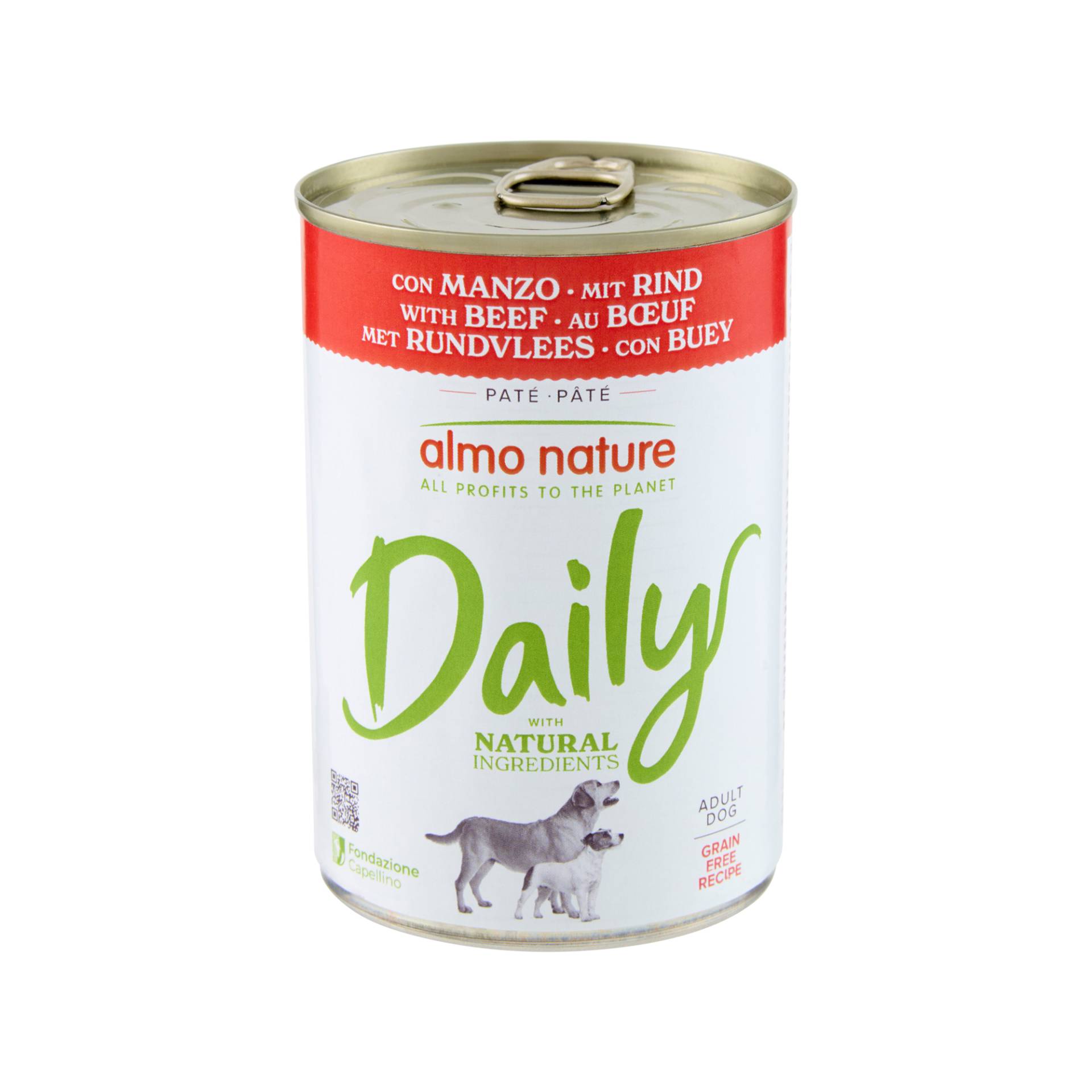 Almo Nature Daily Menu Paté Hundefutter - Dosen - Rind - 24 x 400 g von Almo Nature