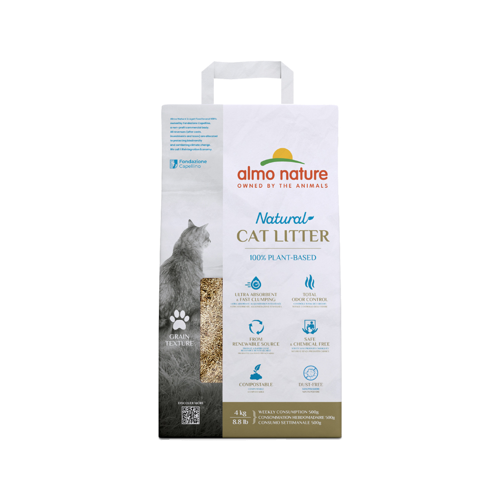 Almo Nature Getreidetextur Katzenstreu - 4 kg von Almo Nature